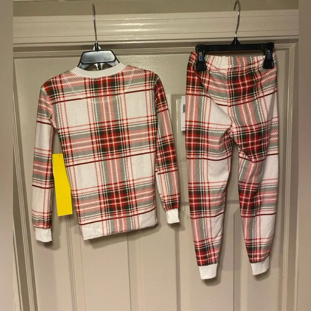 NWT PJ Salvage Girls Plaid Two Piece‎ Fitted Pajamas Holiday Cozy Soft Comfy